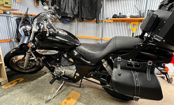 バイクの保管、作業場所に